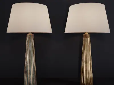 Fluted Spire Large Table Lamp 3D model