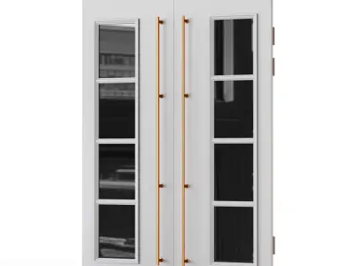 Modern entrance door03 3D model