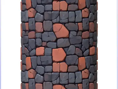 Stylized Stone Floor Seamless Texture Texture 11