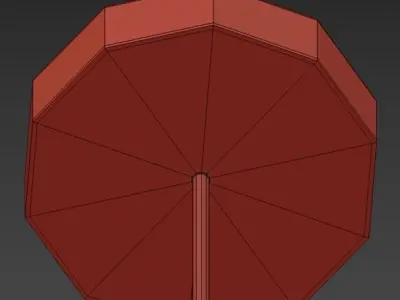 Sphere gold pendant light 3D model