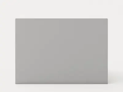 Royal Continental Bed With Storage 160x200 Light Gray Low-poly 3D model