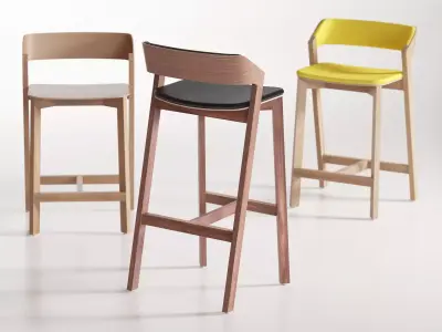 Merano barstool 3D model