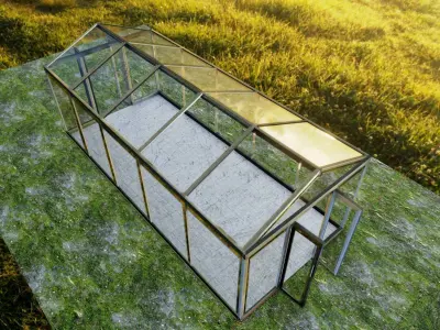 Green House Glass 3D model