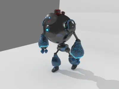 Robot futuristic 3D model