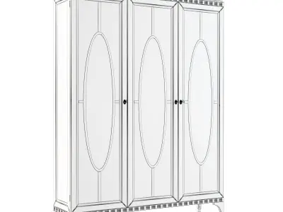 SevenSedie Glass Cupboard Ellipse  3D model