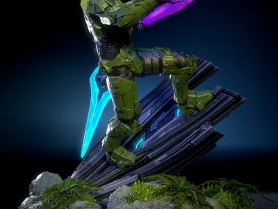 Halo Infinite Fanart - Master Chief 3d print figurine 3D print model