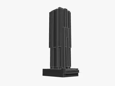 Festival Towers Low-poly 3D model