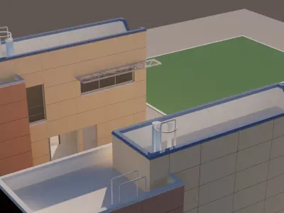 Nordic building  Free 3D model