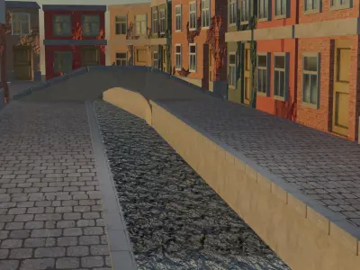 small town 3D model get