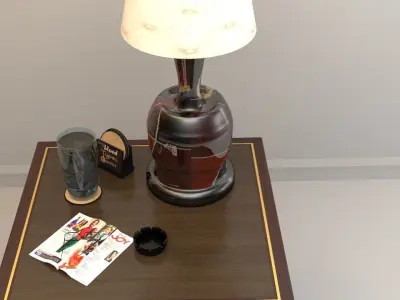 End Table Set 3D model