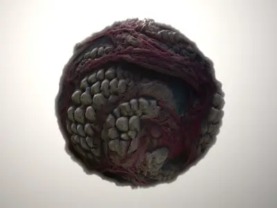 Material Skin Monster 6 Seamless PBR Texture Texture