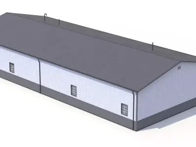 Industrial Building 34 PBR  Low-poly 3D model