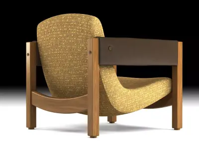Jimi person lounge chair 3D model