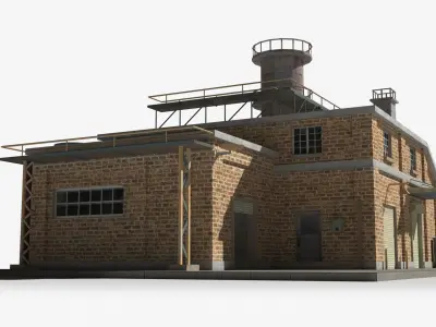 Factory xx12 Low-poly 3D model purchase