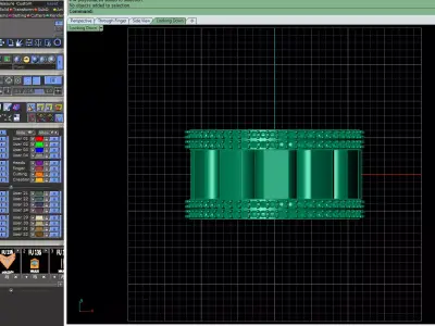 Ribbed Halo Gold Ring 3D print model