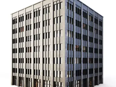 Tenement Building Low-poly 3D model