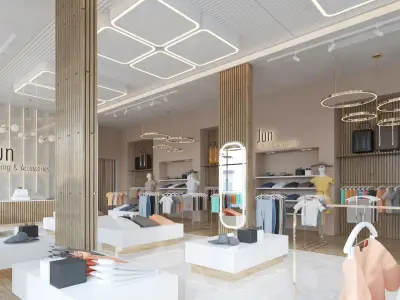  Modern Clothing Store Interior 