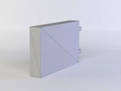 Hotel sign Low-poly 3D model