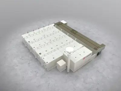 EDDF Schenker Storage Low-poly 3D model