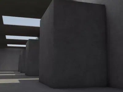 Empty Warehouse 3D model