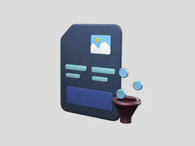 3D app web Icon Low-poly 3D model-17 Low-poly 3D model
