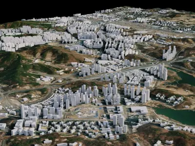 Suwon - South Korea 3D model