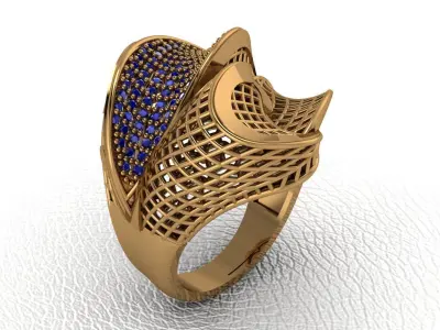 ring 25 pieces drawing 3d rihone drawing ring rings ring jewelry 3D print model