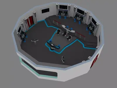 USS Stargazer Bridge Kelvin Timeline 3D model