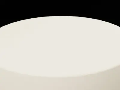 White Cake Dessert Low-poly 3D model