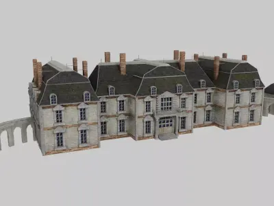 French XVIIIth century manor 3D model