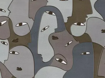 Crowd of Faces  Texture