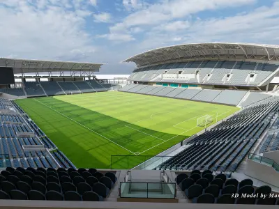 BMO Stadium Los Angeles-USA Low-poly 3D model