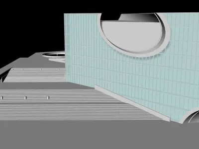 Tadao Ando - Poly Grand Theater 3D model