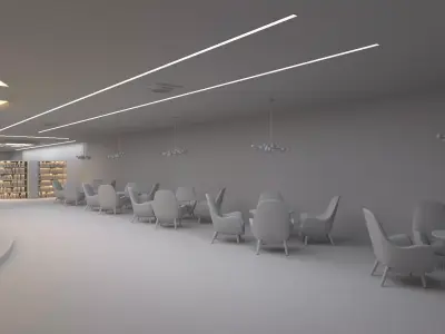 Modern Library 3D model