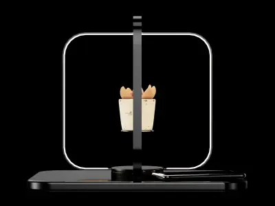 Bed side lamp Free 3D model