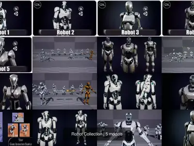 Robot Collection 3D Model Pack