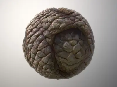 Material Skin Monster 49 Seamless PBR Texture Texture