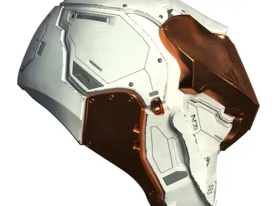 Si-Fi Helmet 3D model