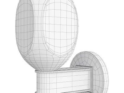 CHARTIER SCONCE Low-poly 3D model