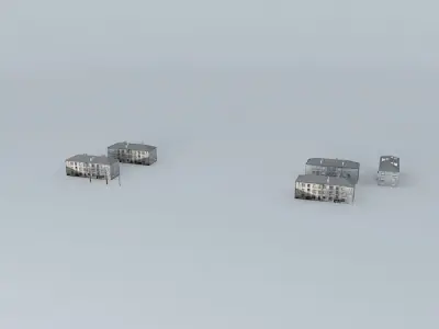 Riga Ieriku Khrushchovki on Ieriku street Free 3D model