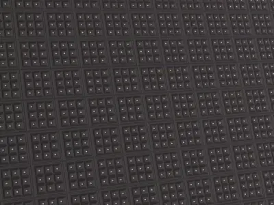 Dark Padded Leather Silver Studs PBR Seamless Texture