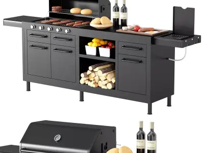 Barbecue 57 3D model