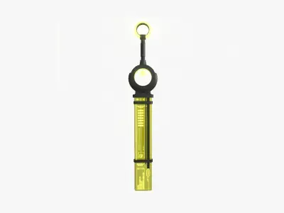 SciFi Sword A07 Yellow - Character Design Fashion Low-poly 3D model