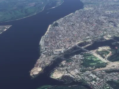 Samara city 3D model