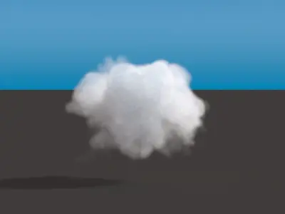 Realistic 3d cloud voxel grid 3D model