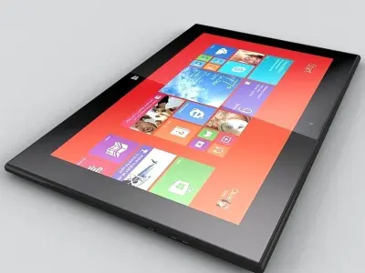  Nokia Lumia 2520 Black 3D model
