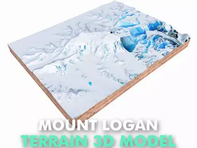 Mount Logan Mountain Canada 3D model