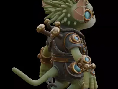 Forest Steampunk Creature 3D model