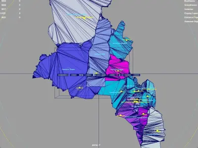 Catamarca  Argentina map region geography political geographic 3D model