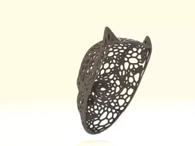 Catwoman mask Voronoi 3D print model